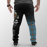 Clan Agnew Ancient Tartan Crest Jogger Sweatpants  Alba Celtic Style PH83 Clan Agnew Tartan Today